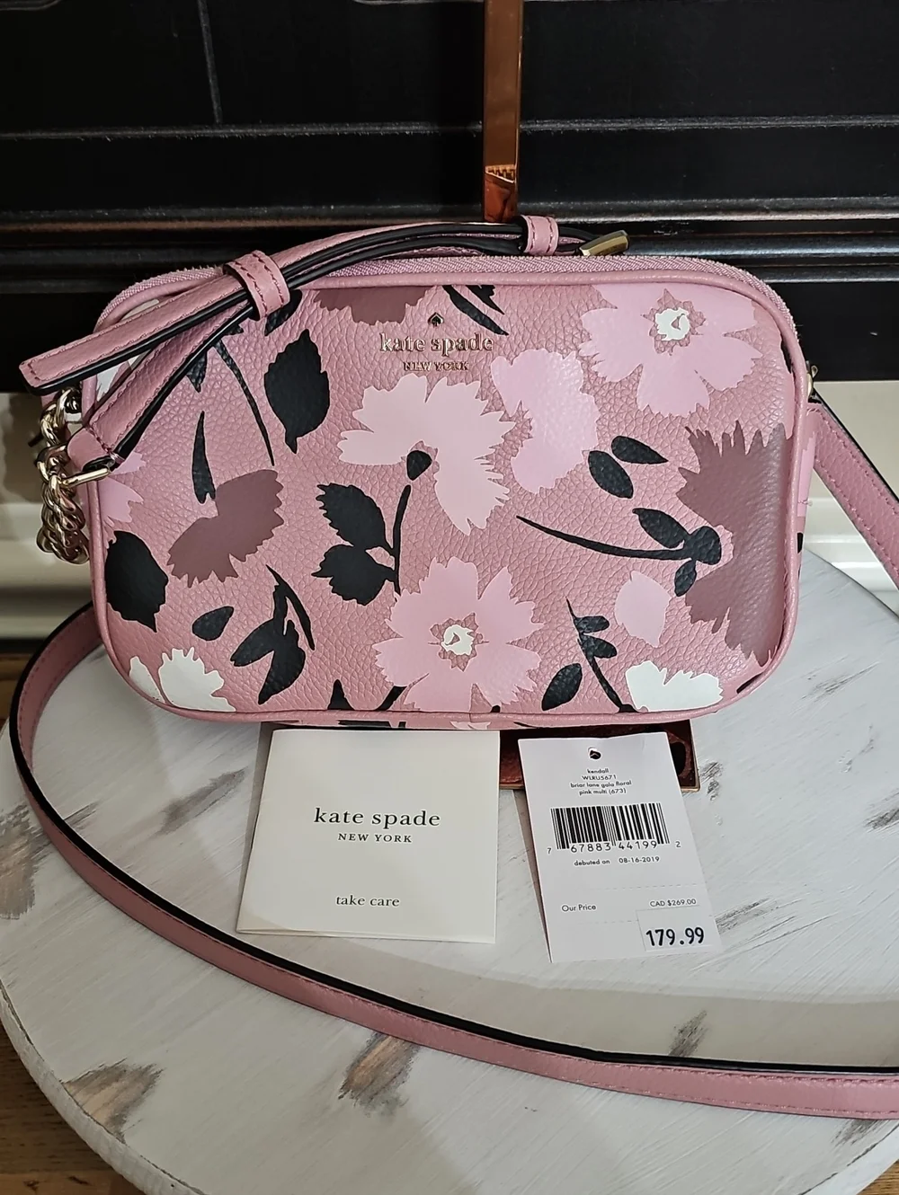 kate spade Kendall Briar Lane Gala Floral Crossbody Bag In Pink Multi